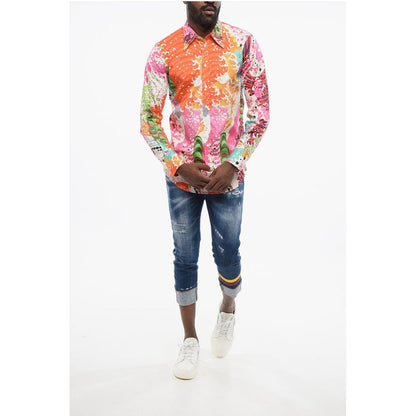 Abstract Patterned Popeline Shirt