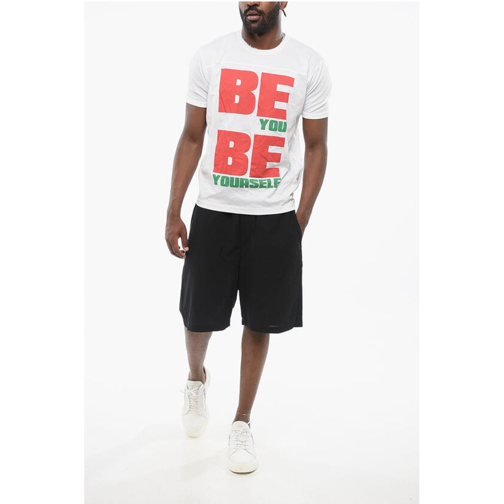 Crew Neck BEYOU T-Shirt with Front Print