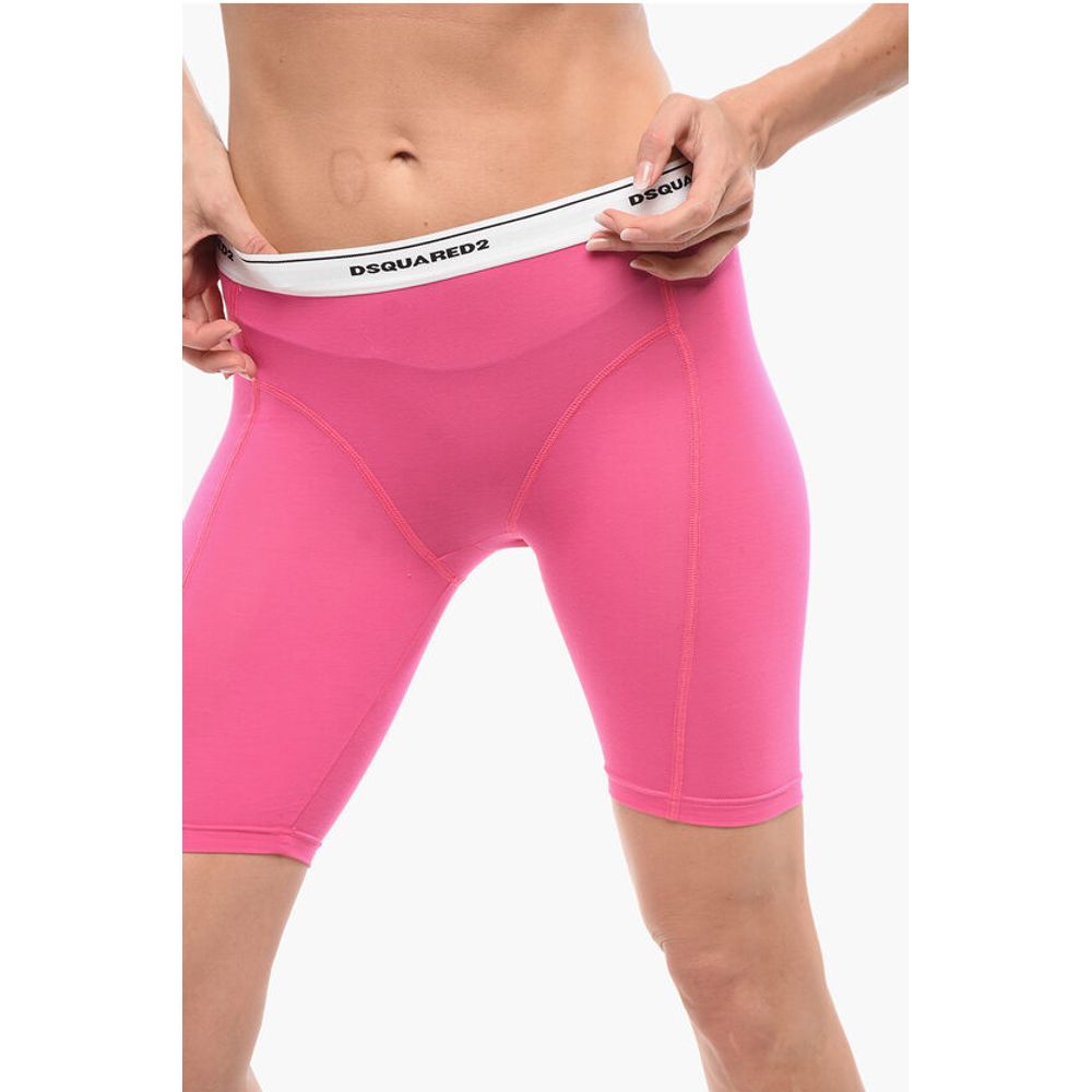 Underwear Cotton Blend Biker Leggings