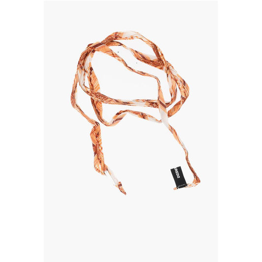 Patterned Silk Slim Foulard