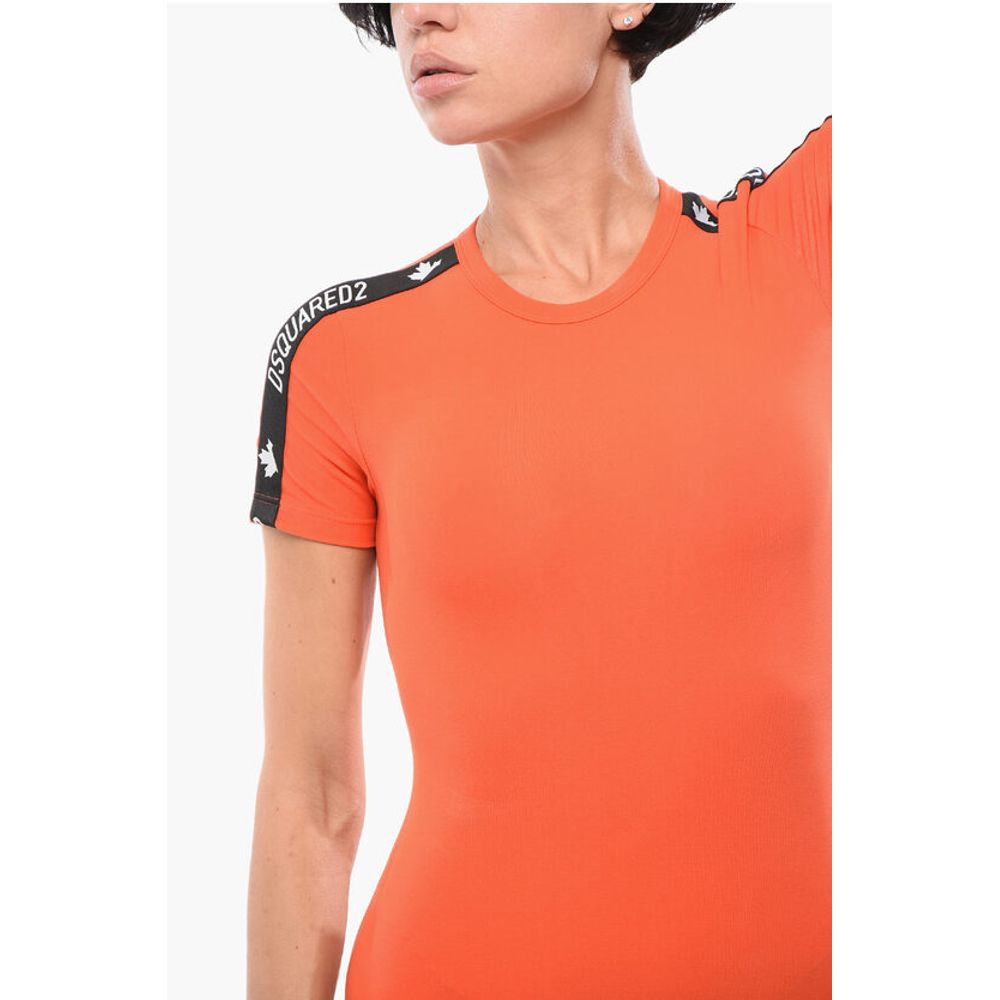 Short-sleeved Stretch Cotton Bodysuit