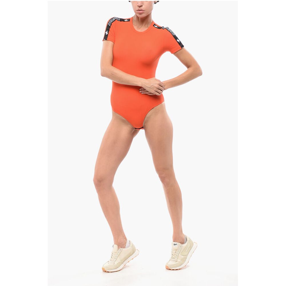 Short-sleeved Stretch Cotton Bodysuit