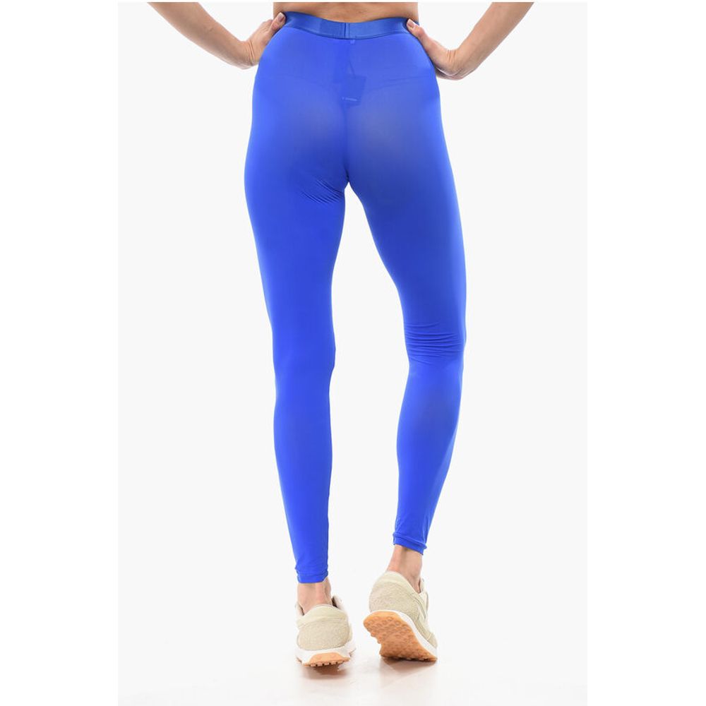 Underwear Microfiber Leggings with Logoed Elastic Band