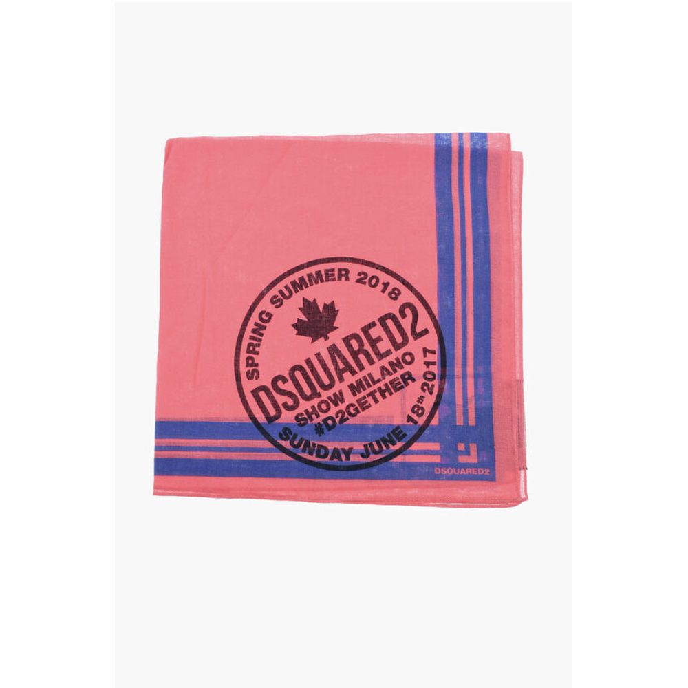 Cotton Bandana with Beaver Print