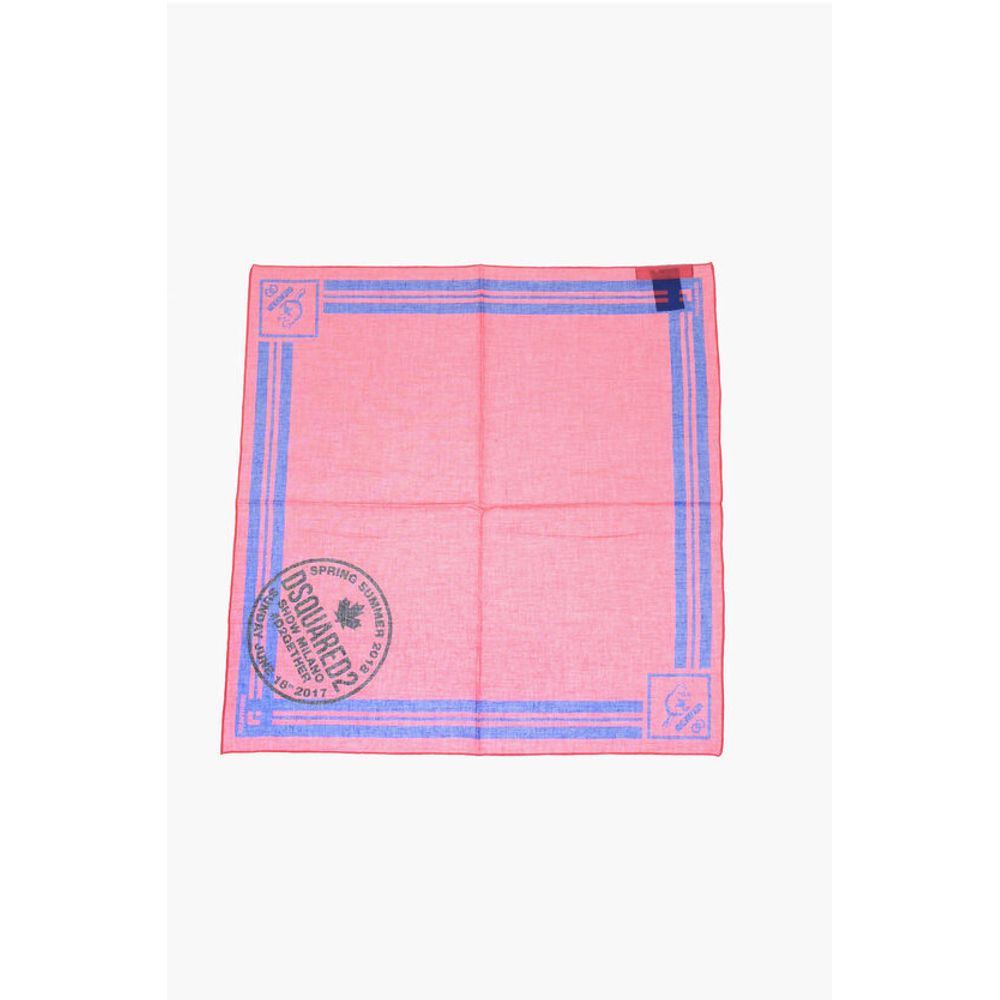 Cotton Bandana with Beaver Print