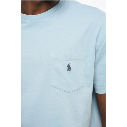 Crew Neck Cotton T-Shirt with Breast-pocket