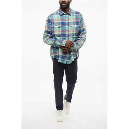 Plaid Check Linen Saharan Shirt