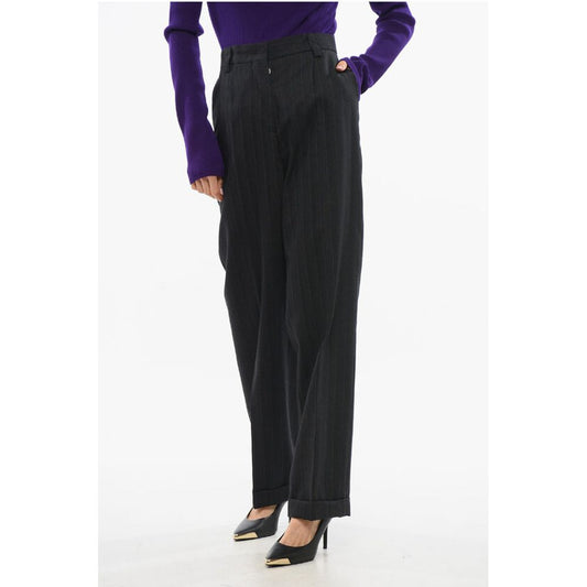 Wool Wide-leg Pants