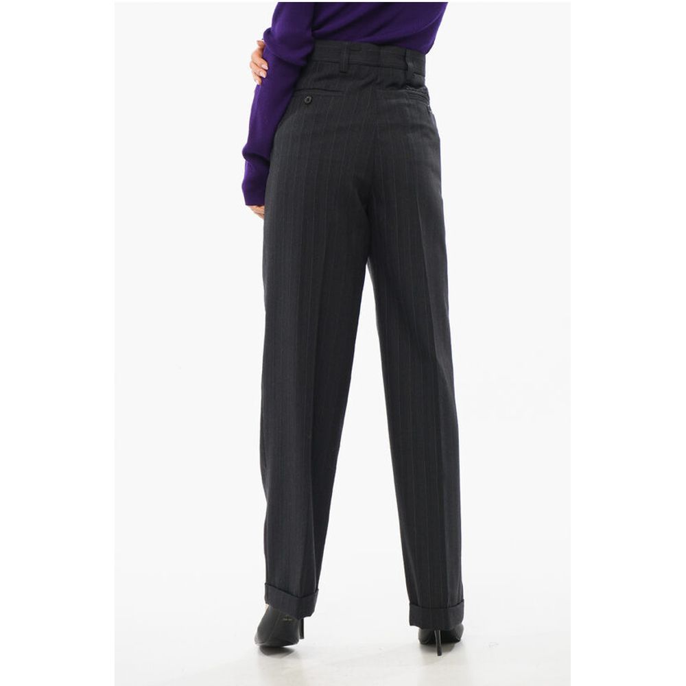 Wool Wide-leg Pants