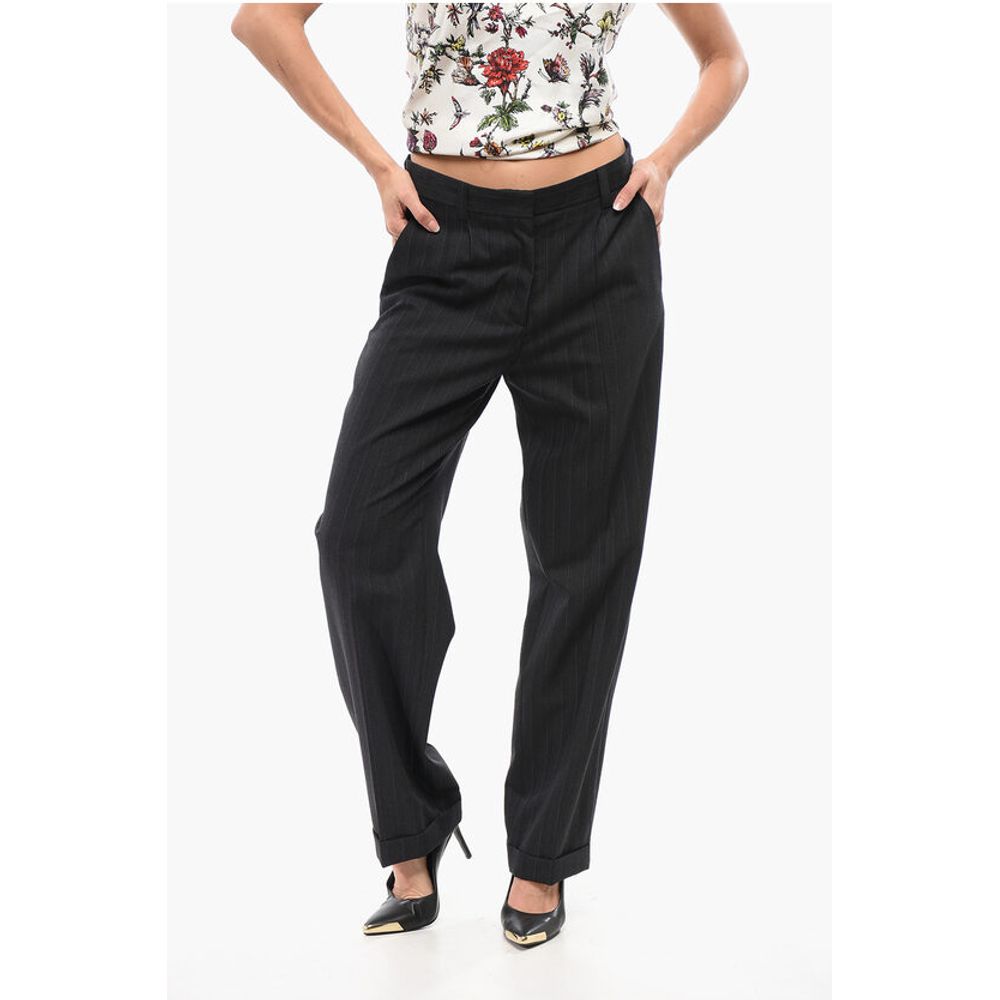Wool Wide-leg Pants