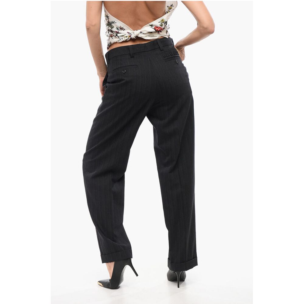 Wool Wide-leg Pants