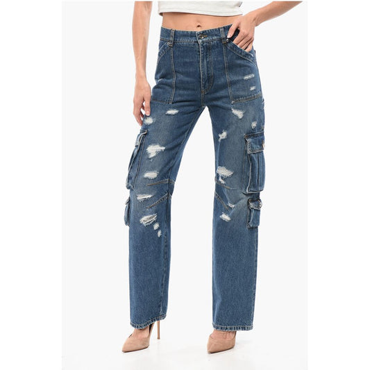 Distressed Cargo Denims 21cm