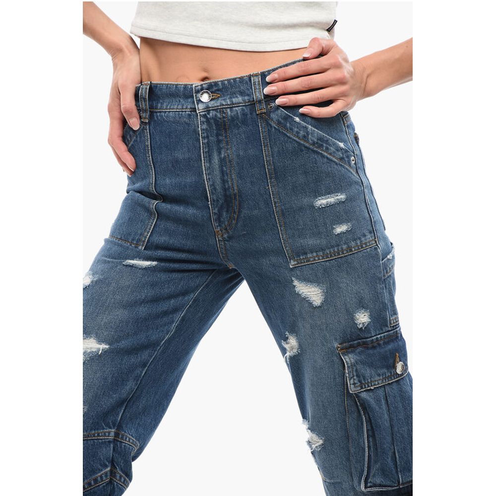 Distressed Cargo Denims 21cm
