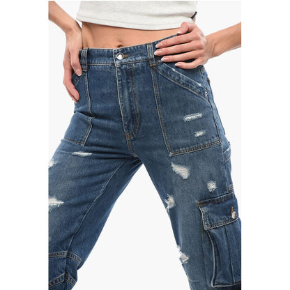 Distressed Cargo Denims 21cm