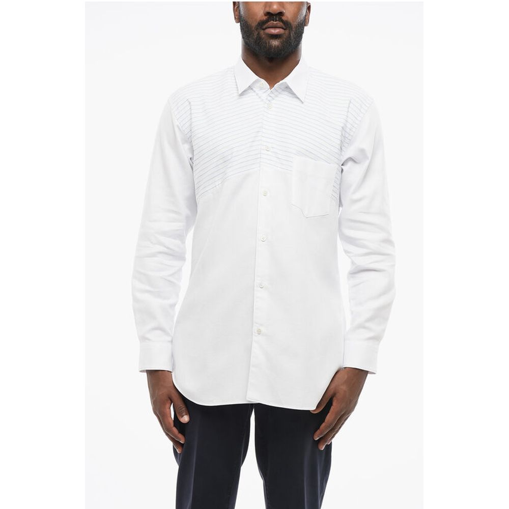 Hairline Detailed Cotton Shirt