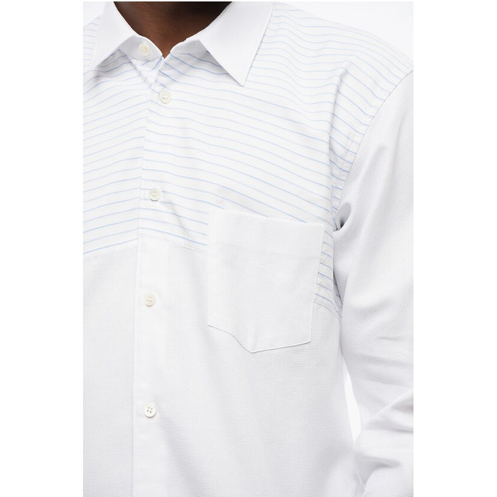 Hairline Detailed Cotton Shirt