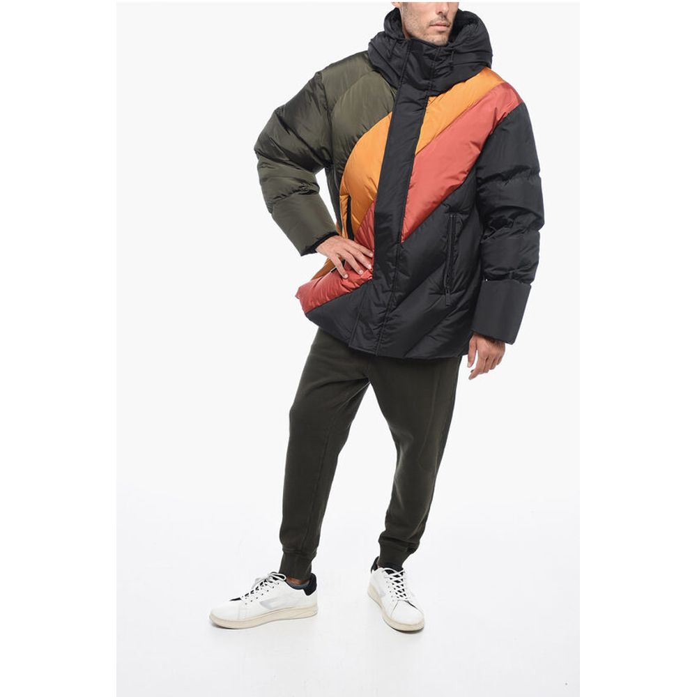 Turtleneck Down Jacket with Hidden Placket