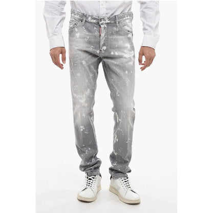 Tapered Fit Cool Guy Denims with Paint Motif
