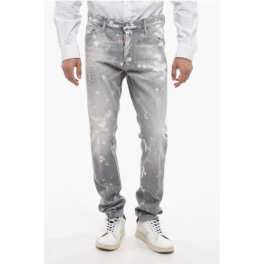 Tapered Fit Cool Guy Denims with Paint Motif