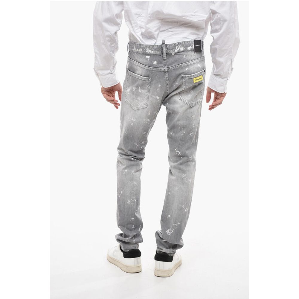 Tapered Fit Cool Guy Denims with Paint Motif
