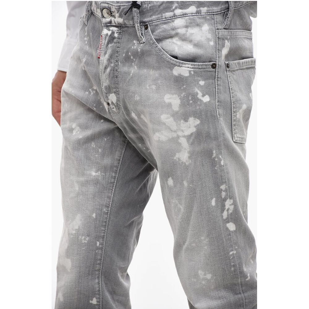 Tapered Fit Cool Guy Denims with Paint Motif