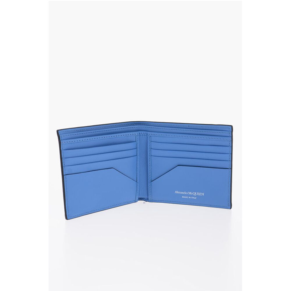 Leather Wallet with Contrasting Inner