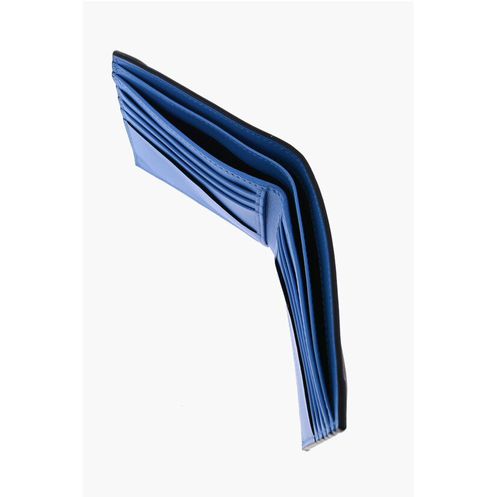 Leather Wallet with Contrasting Inner