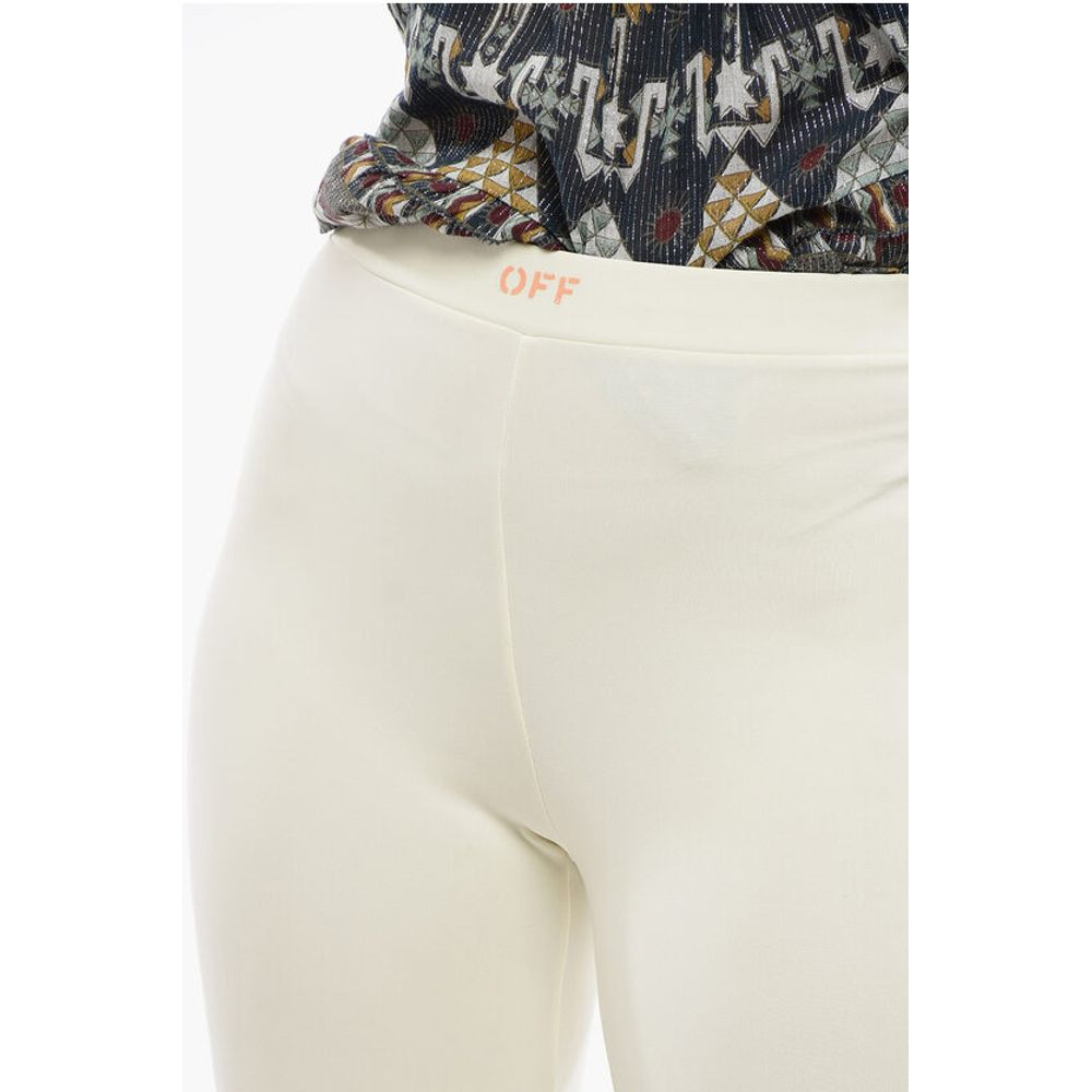 Logo Print SPLIT Flare Fit Leggings