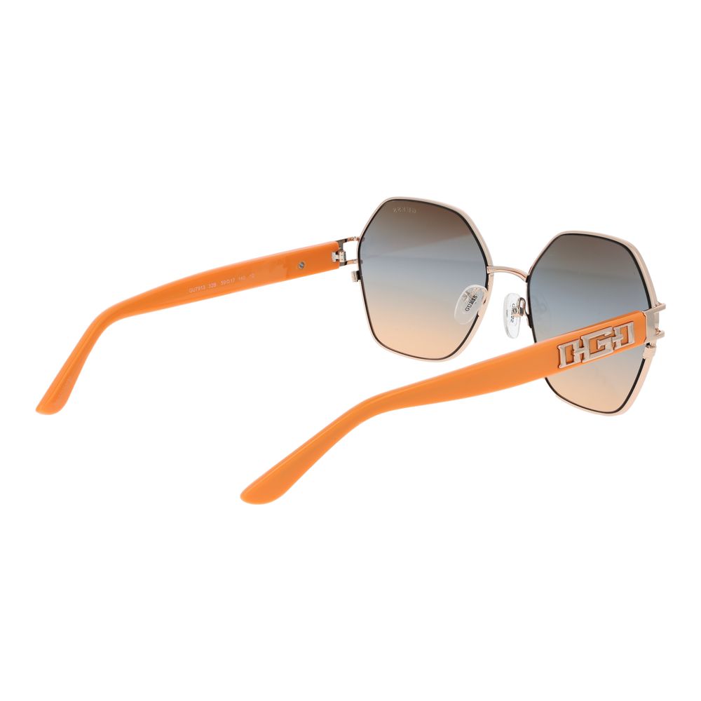 Gafas de sol doradas para mujer