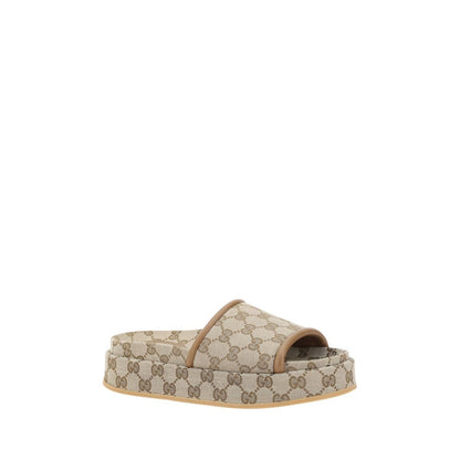 GG pattern platform Sandals