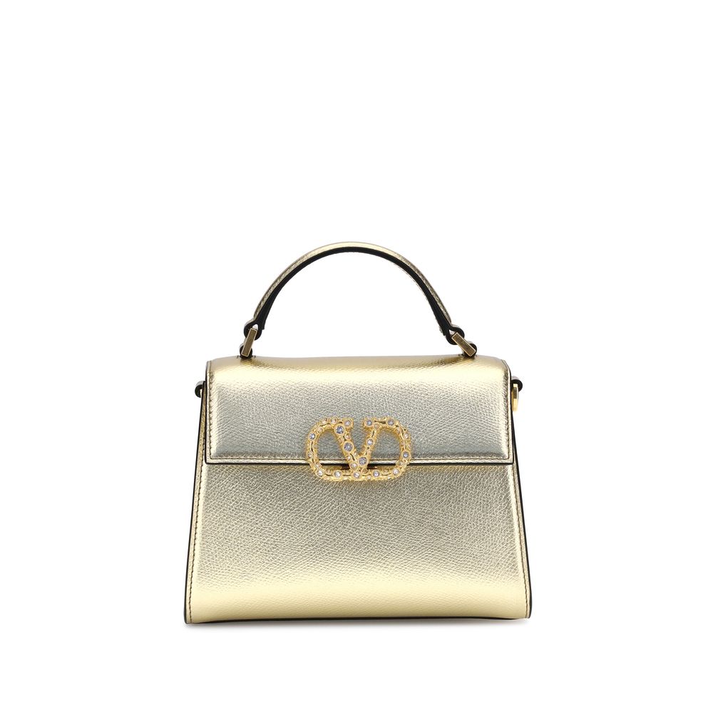 Metallic garnet mini Handbag