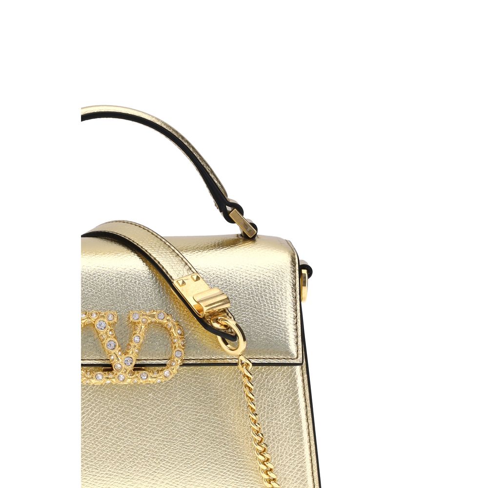 Metallic garnet mini Handbag