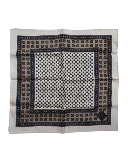 Multicolor Patterned Square Men Foulard Scarf