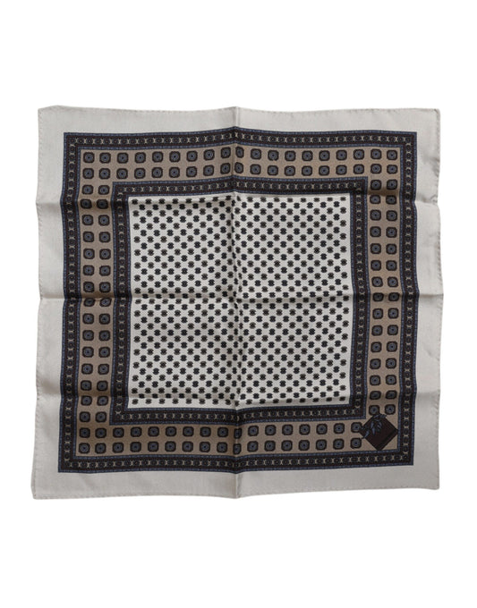 Multicolor Patterned Square Men Foulard Scarf