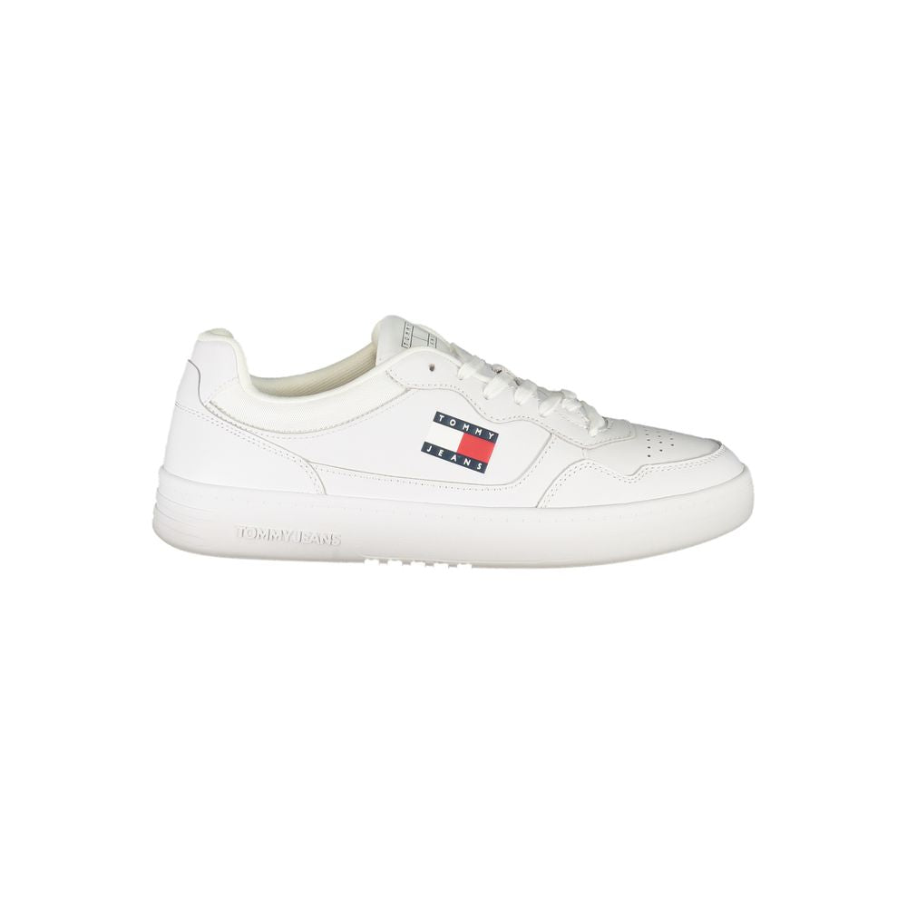 Zapatillas para hombre en piel blanca