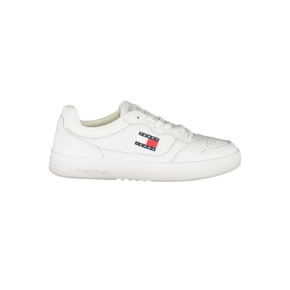 Zapatillas para hombre en piel blanca