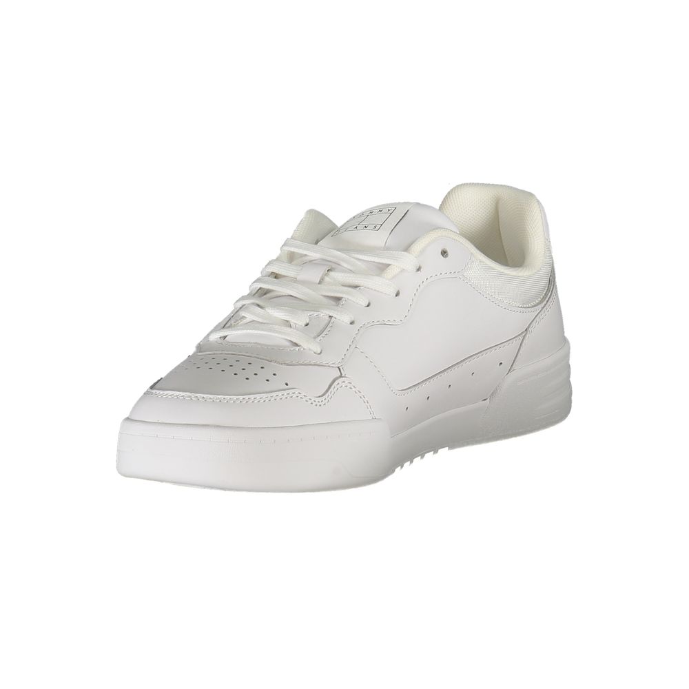 Zapatillas para hombre en piel blanca