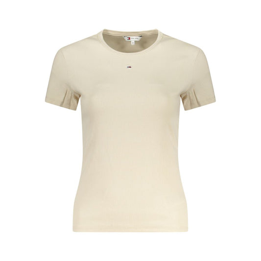 Beige Cotton Tops & T-Shirt