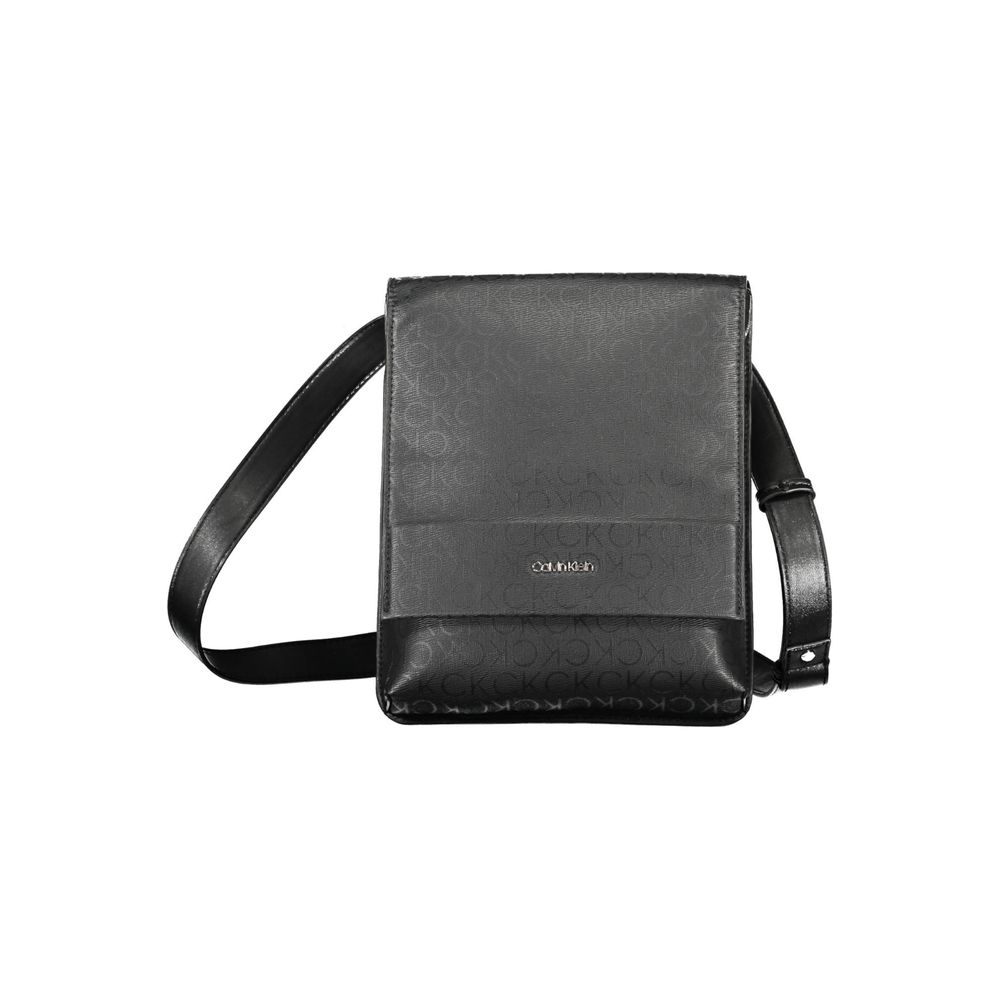 Bolso bandolera de poliéster negro