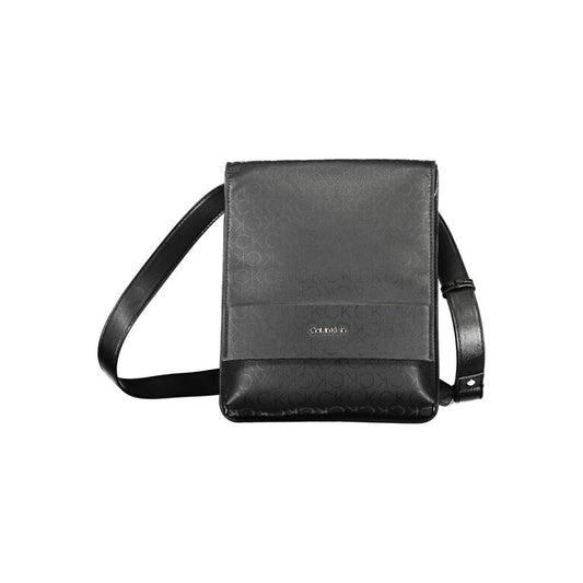 Bolso bandolera de poliéster negro