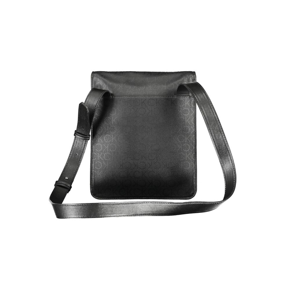 Bolso bandolera de poliéster negro