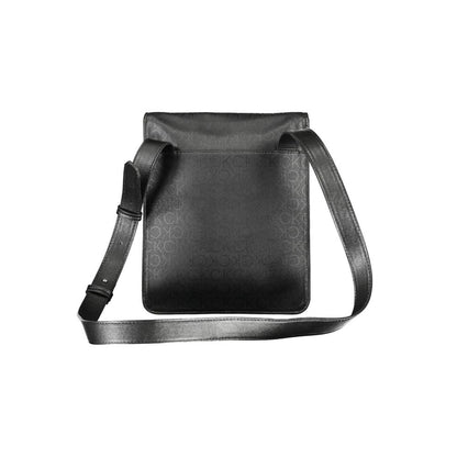 Bolso bandolera de poliéster negro
