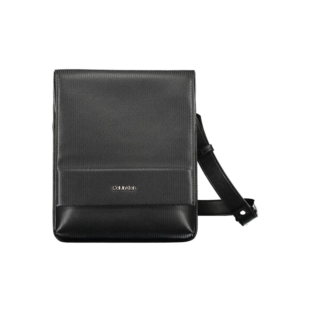 Bolso bandolera de poliéster negro