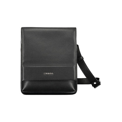 Bolso bandolera de poliéster negro