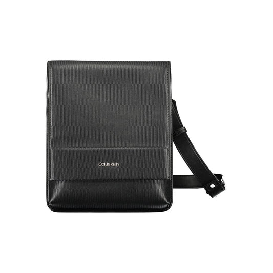 Bolso bandolera de poliéster negro