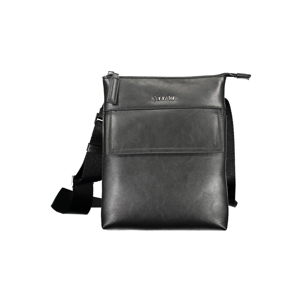 Bolso bandolera de poliéster negro