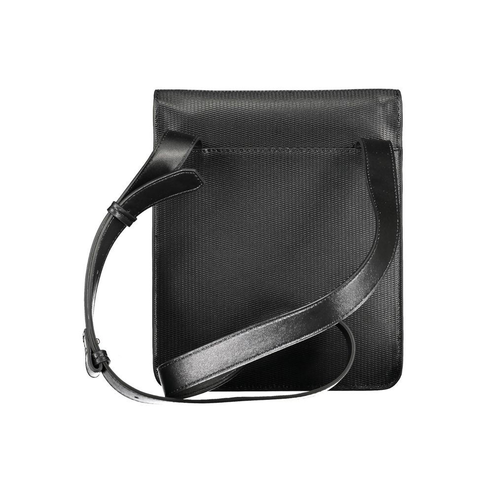 Bolso bandolera de poliéster negro