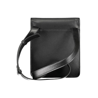 Bolso bandolera de poliéster negro