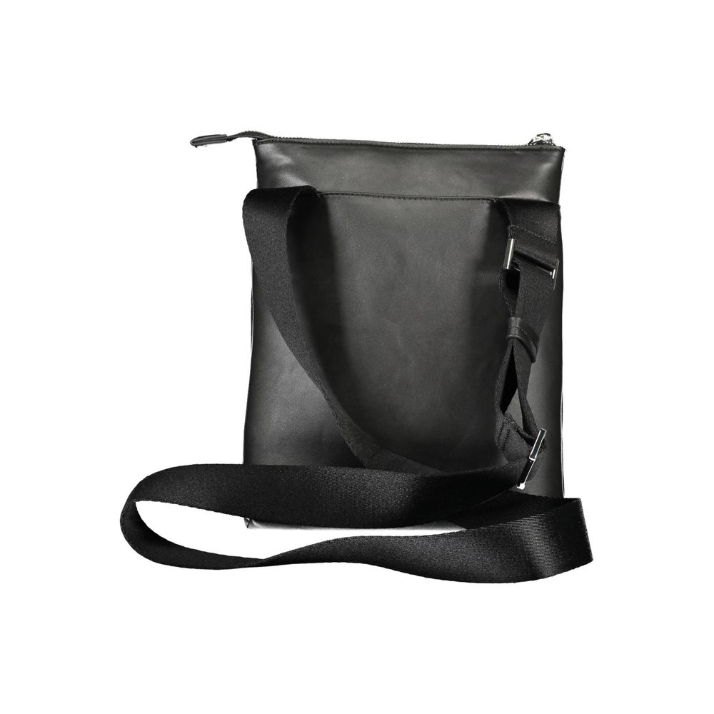 Bolso bandolera de poliéster negro