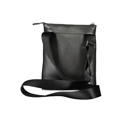 Bolso bandolera de poliéster negro